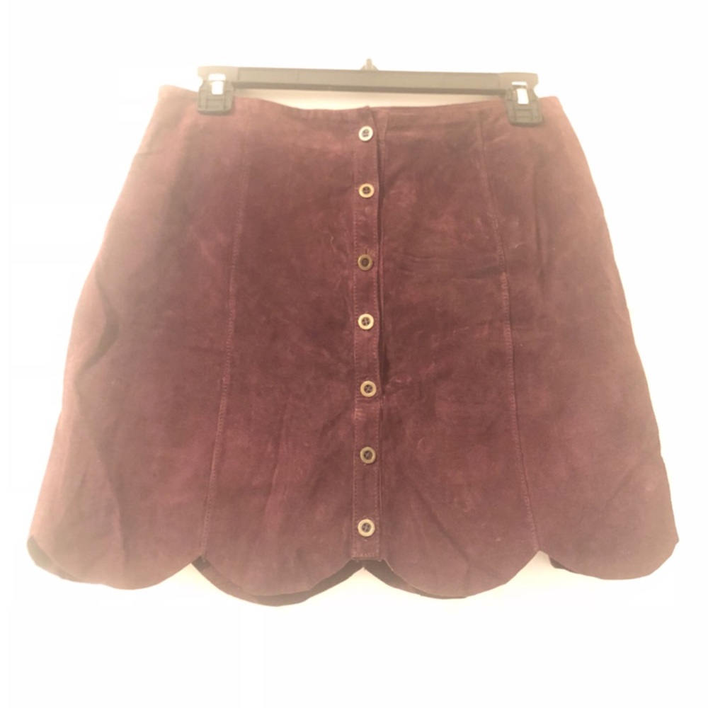 Ecote Leather Miniskirt